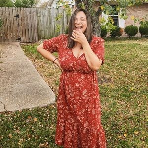 Isabel Maternity Floral Dress